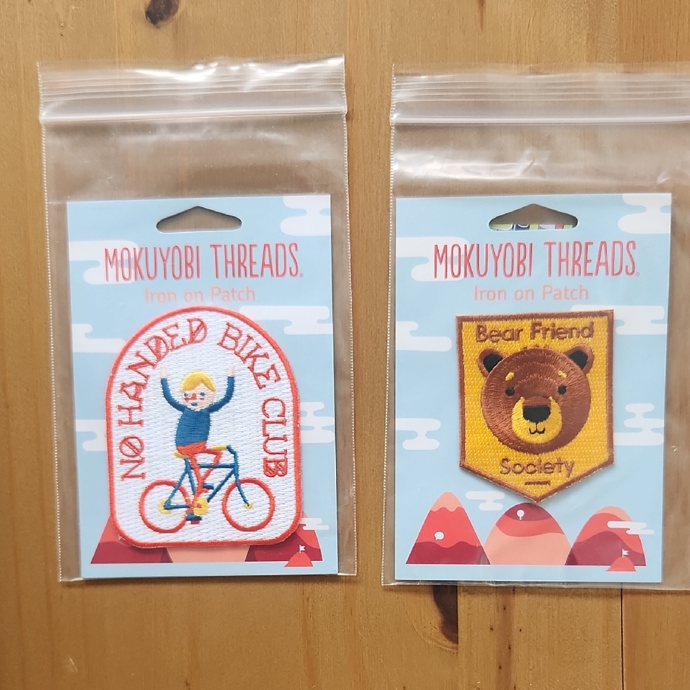 (2) Mokuyobi Threads Iron On Patch